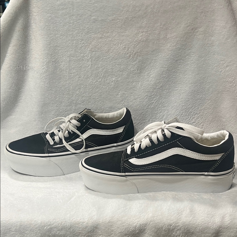 Vans Old Skool Platform Shoe Women size 8 - Picture 3 of 7